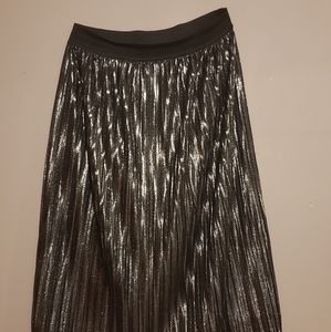 Silver knee length Gap skirt